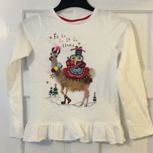 Girls long sleeve shirt in white